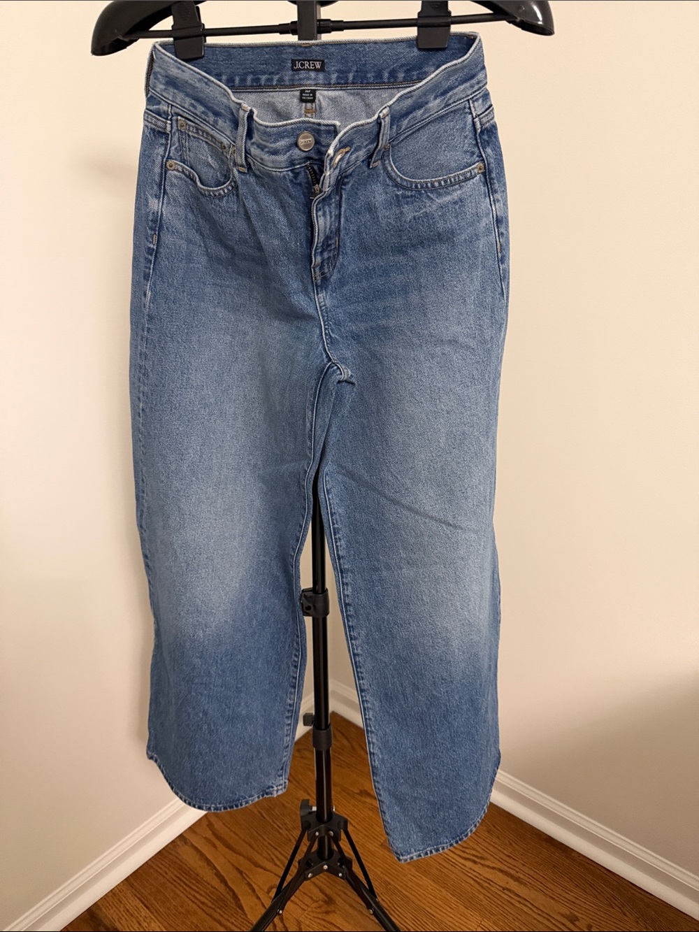 J. Crew Medium Wash Straight Crop Jeans